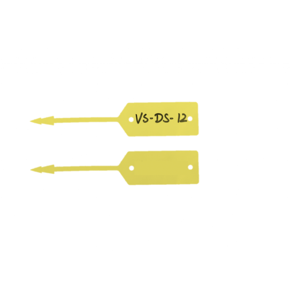 Loop lock labels 190x37mm HDPE, Yellow