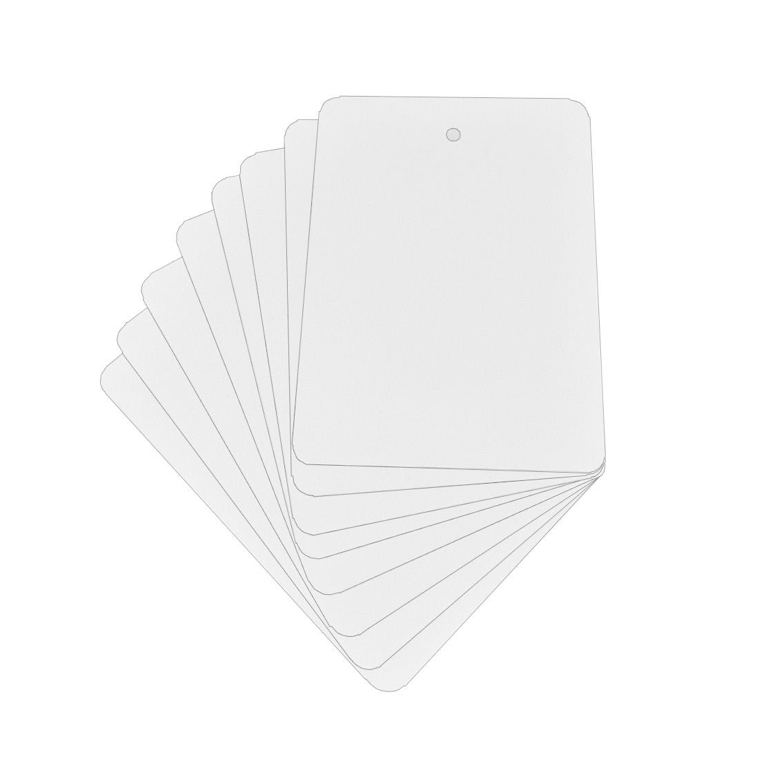 Hanging plant tag 74,2x105mm PET, White