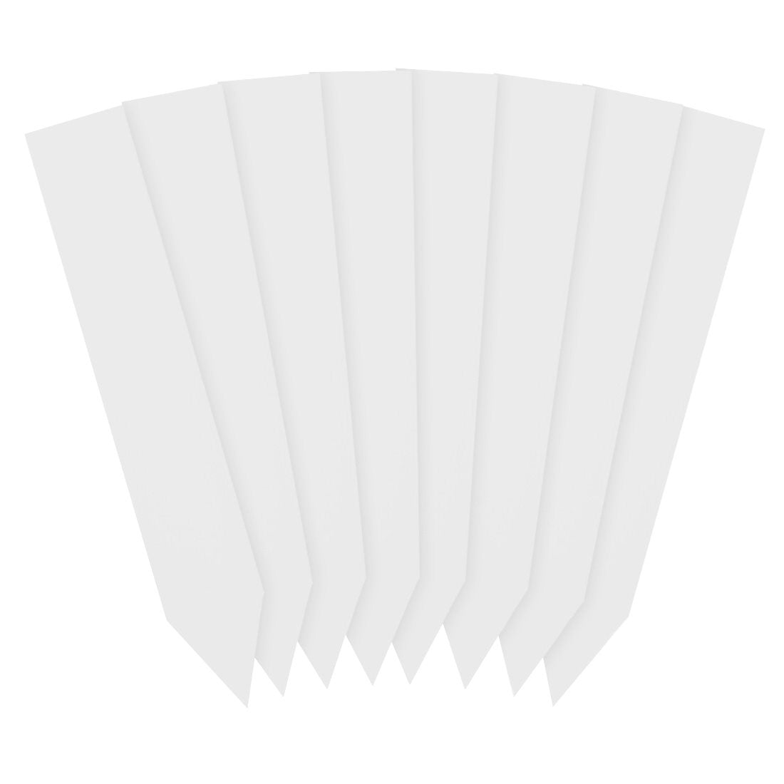 Steeketiketten 20x120mm600µ PVC, Wit