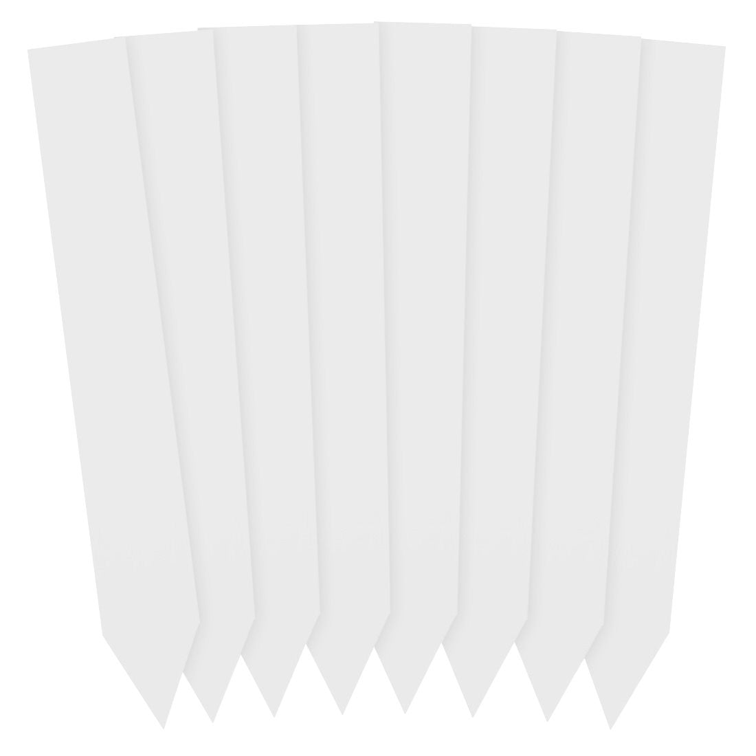 Steeketiketten 20x140mm600µ PVC, Wit