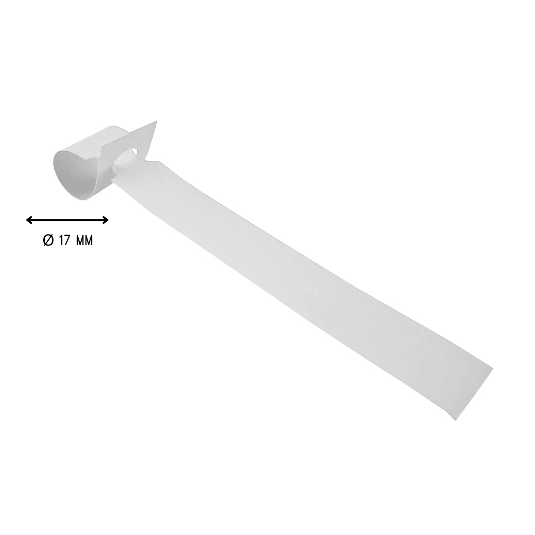 Sleufetiketten 160x17mm HDPE