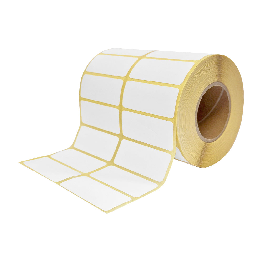 Self-adhesive labels 50x25mm HDPE, White