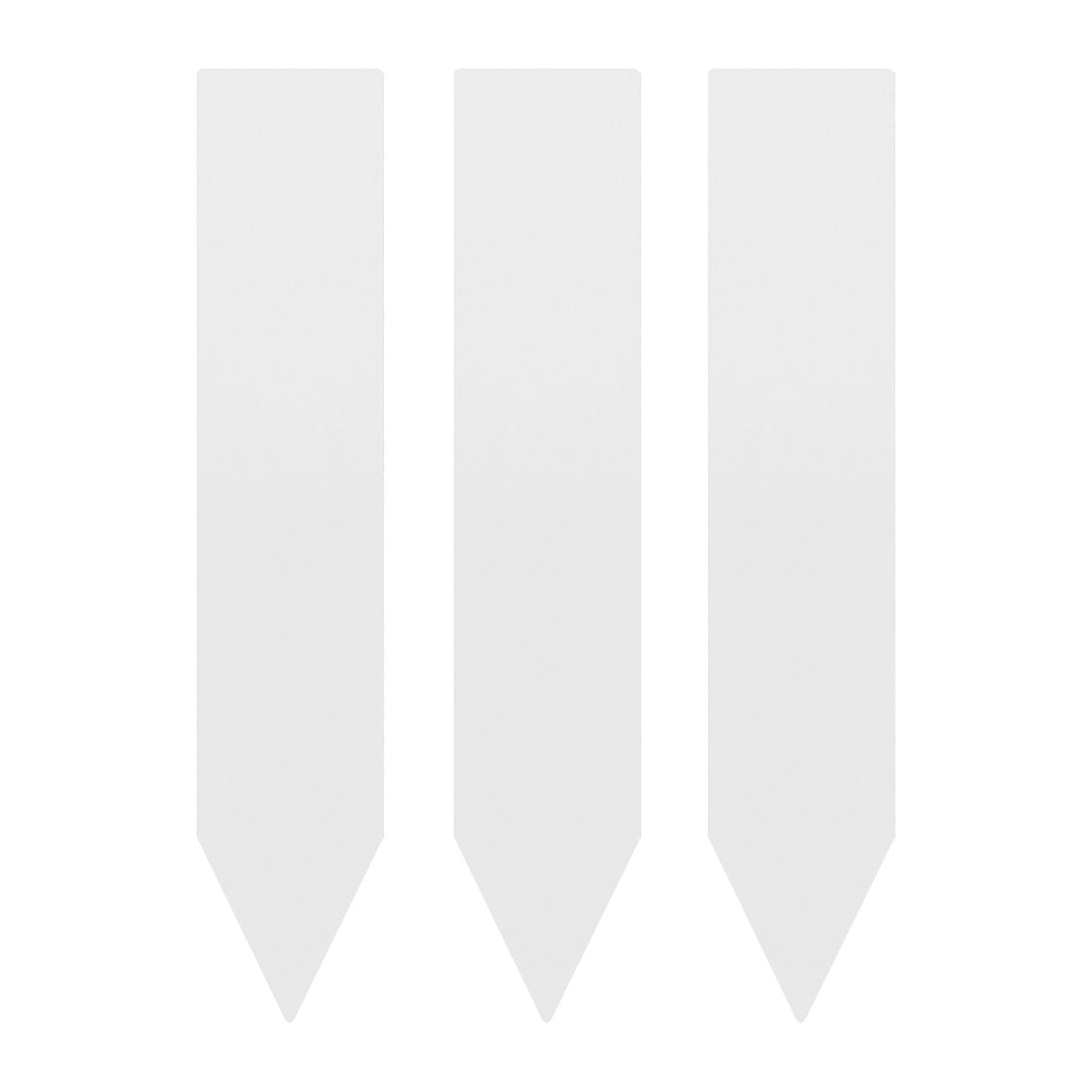 Steeketiketten 20x100mm 400µ PVC, Wit