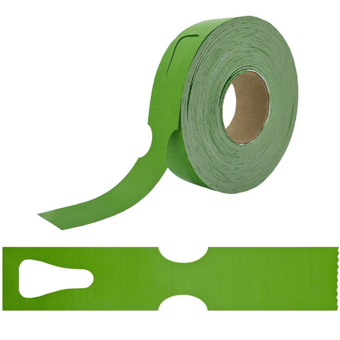 Loop lock labels 297x48mm HDPE Green