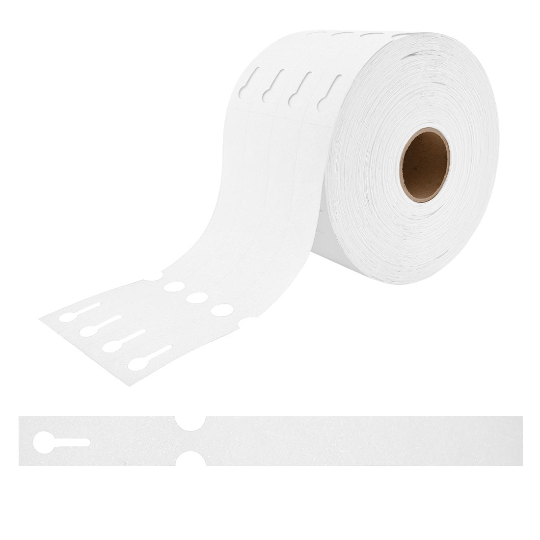 Sleufetiketten 250x25mm Tyvek Wit
