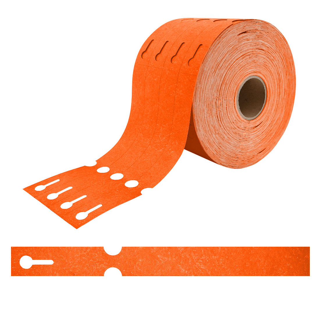 Sleufetiketten 250x25mm Tyvek, Oranje