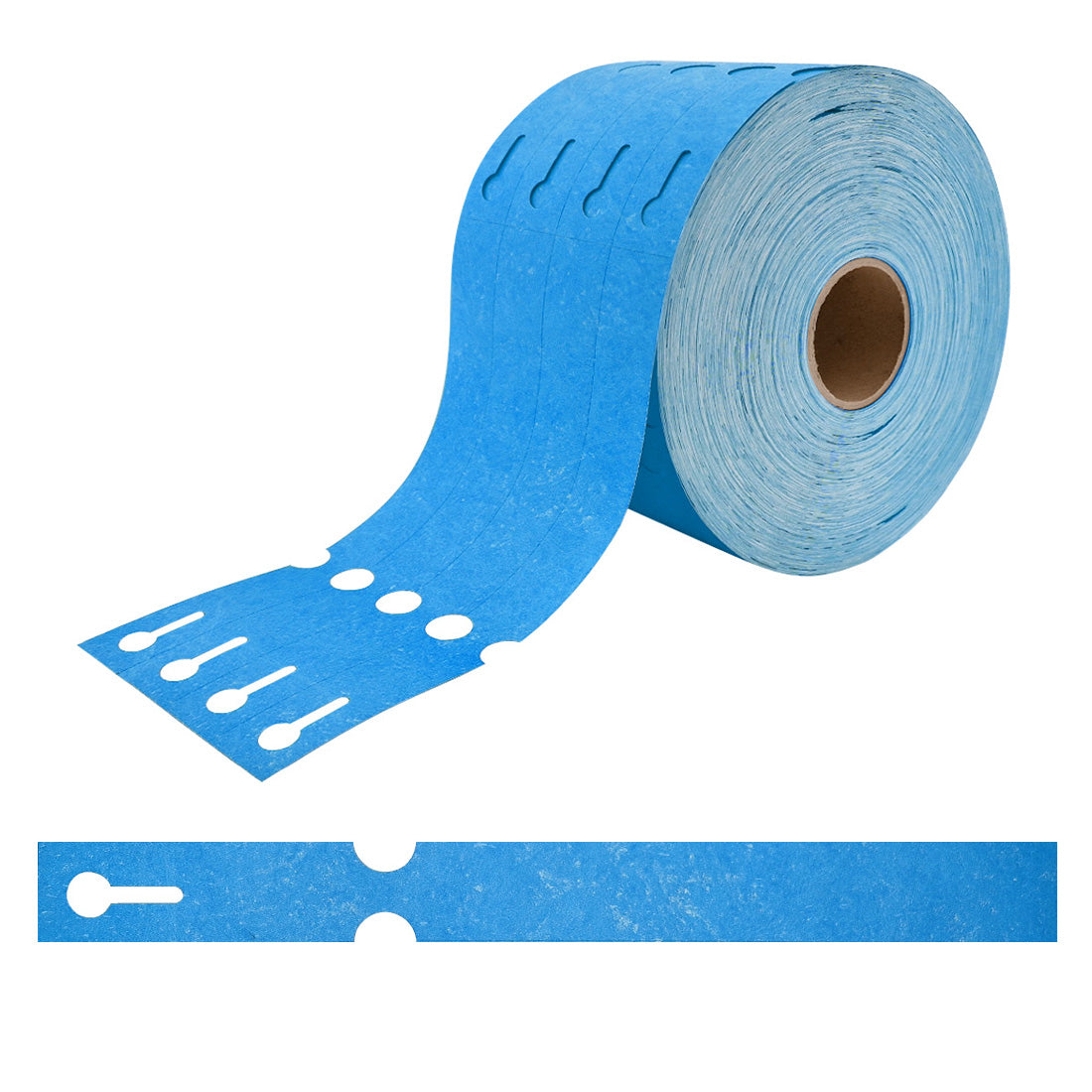 Sleufetiketten 250x25mm Tyvek, Blauw