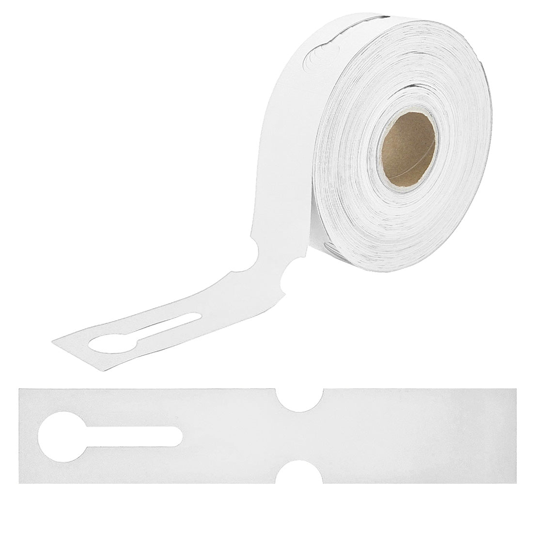 Loop lock labels 260x50mm HDPE, White