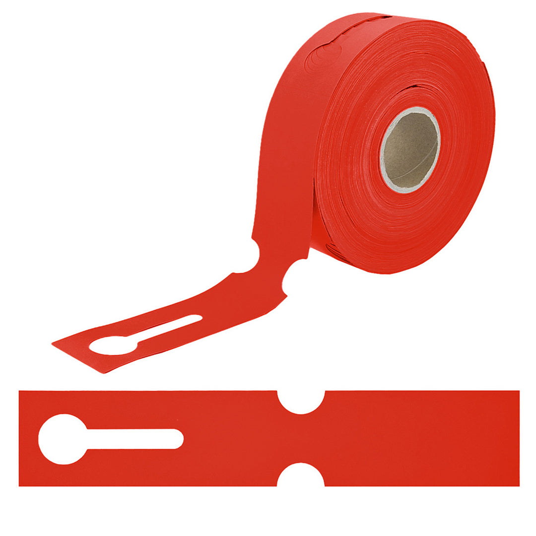 Sleufetiketten 260x50mm HDPE, Rood