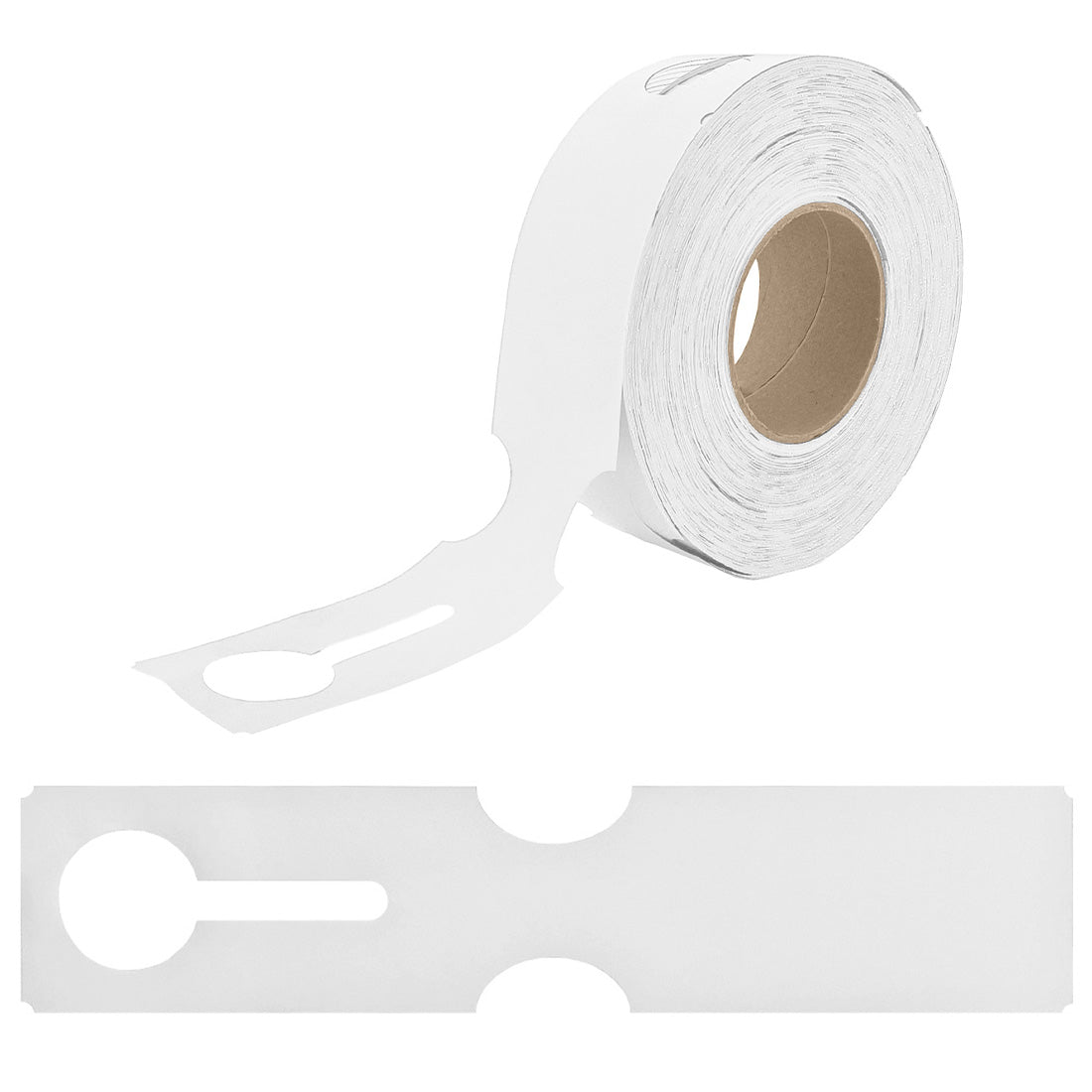 Sleufetiketten 273x59mm HDPE, Wit