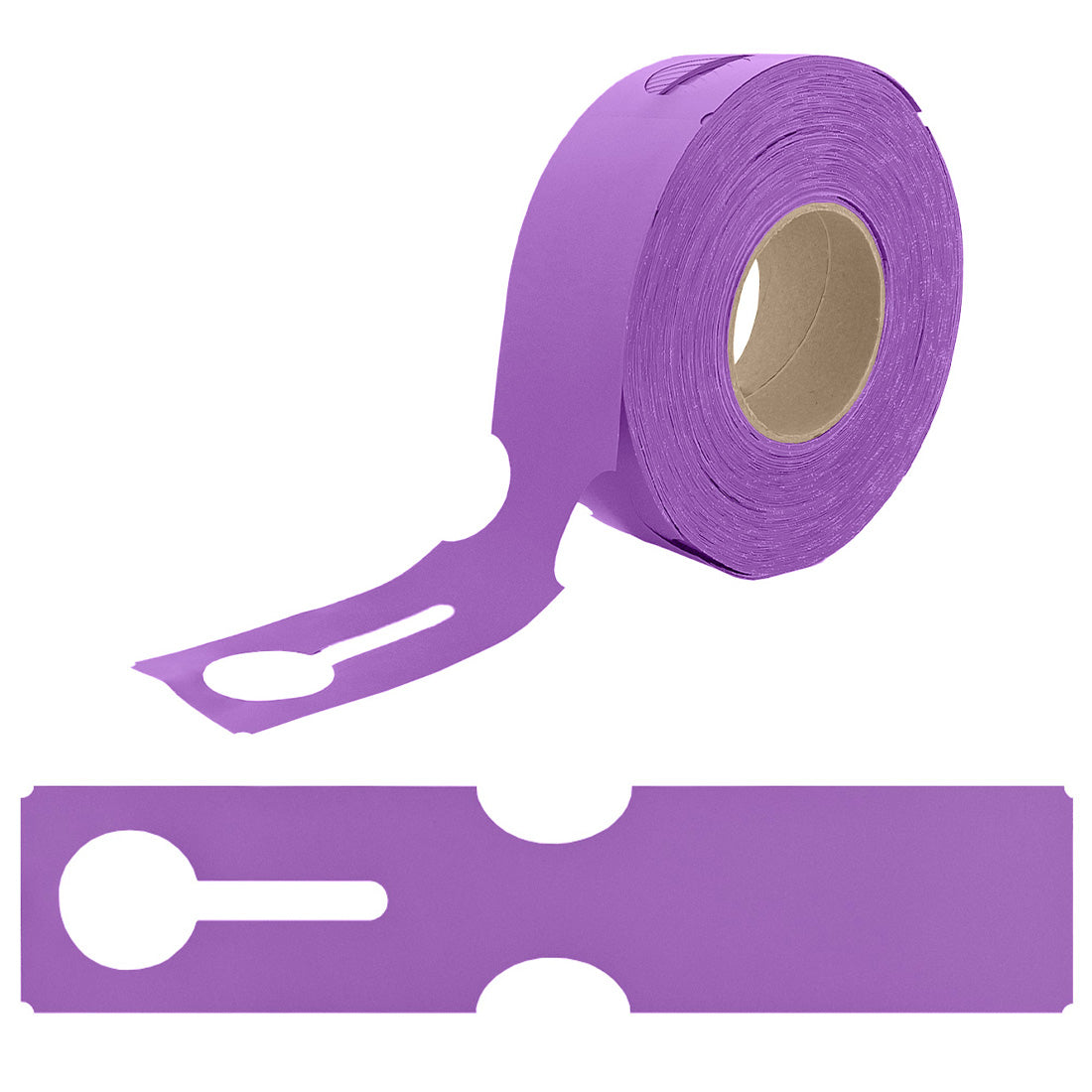 Sleufetiketten 273x59mm HDPE, Paars