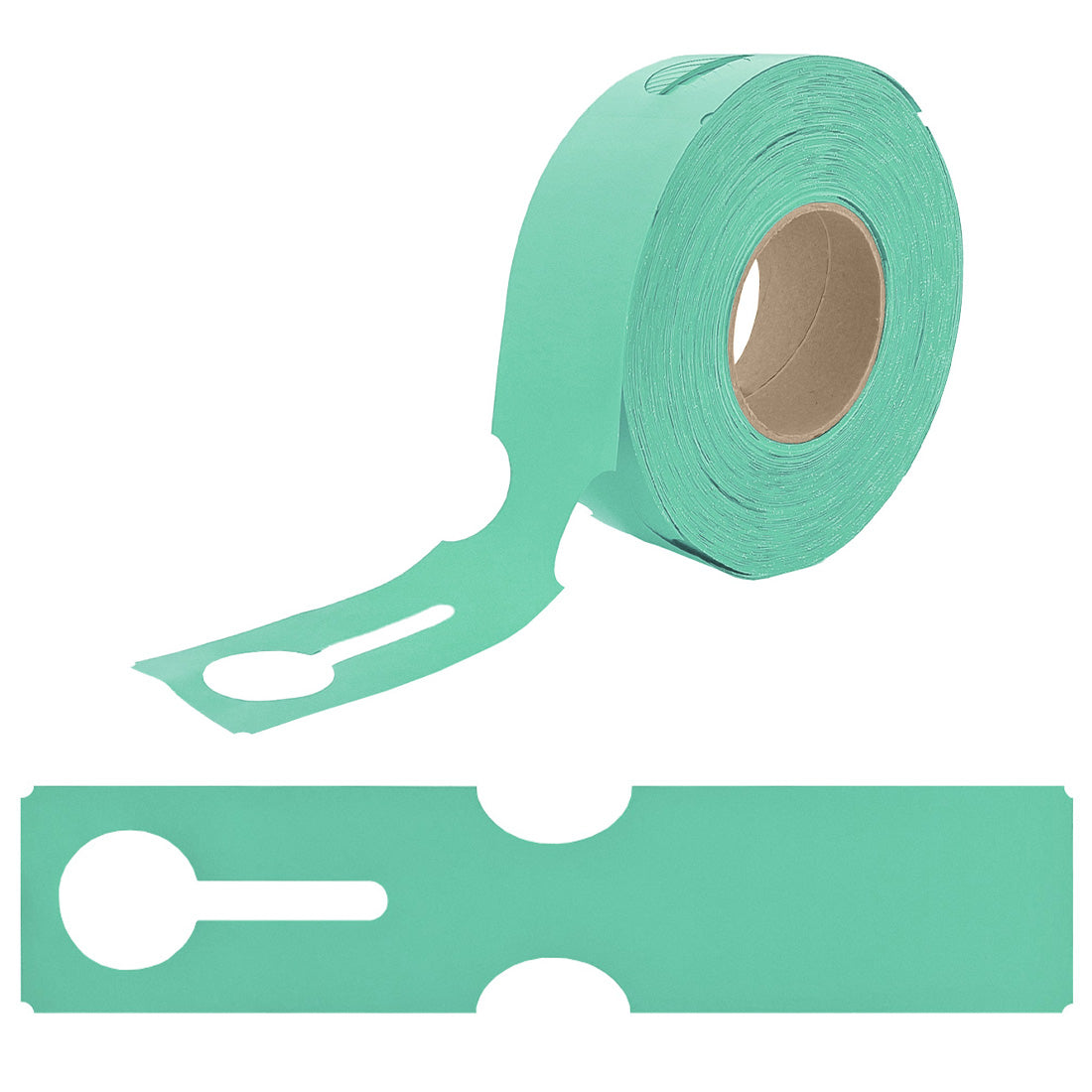 Sleufetiketten 273x59mm HDPE Groen