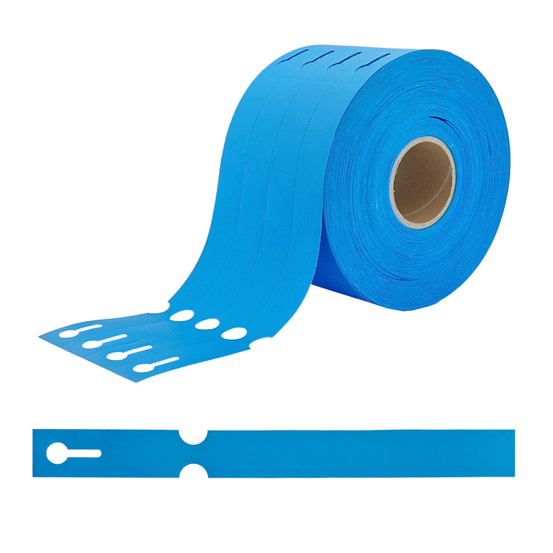 Loop lock labels 250x25mm HDPE, Blue