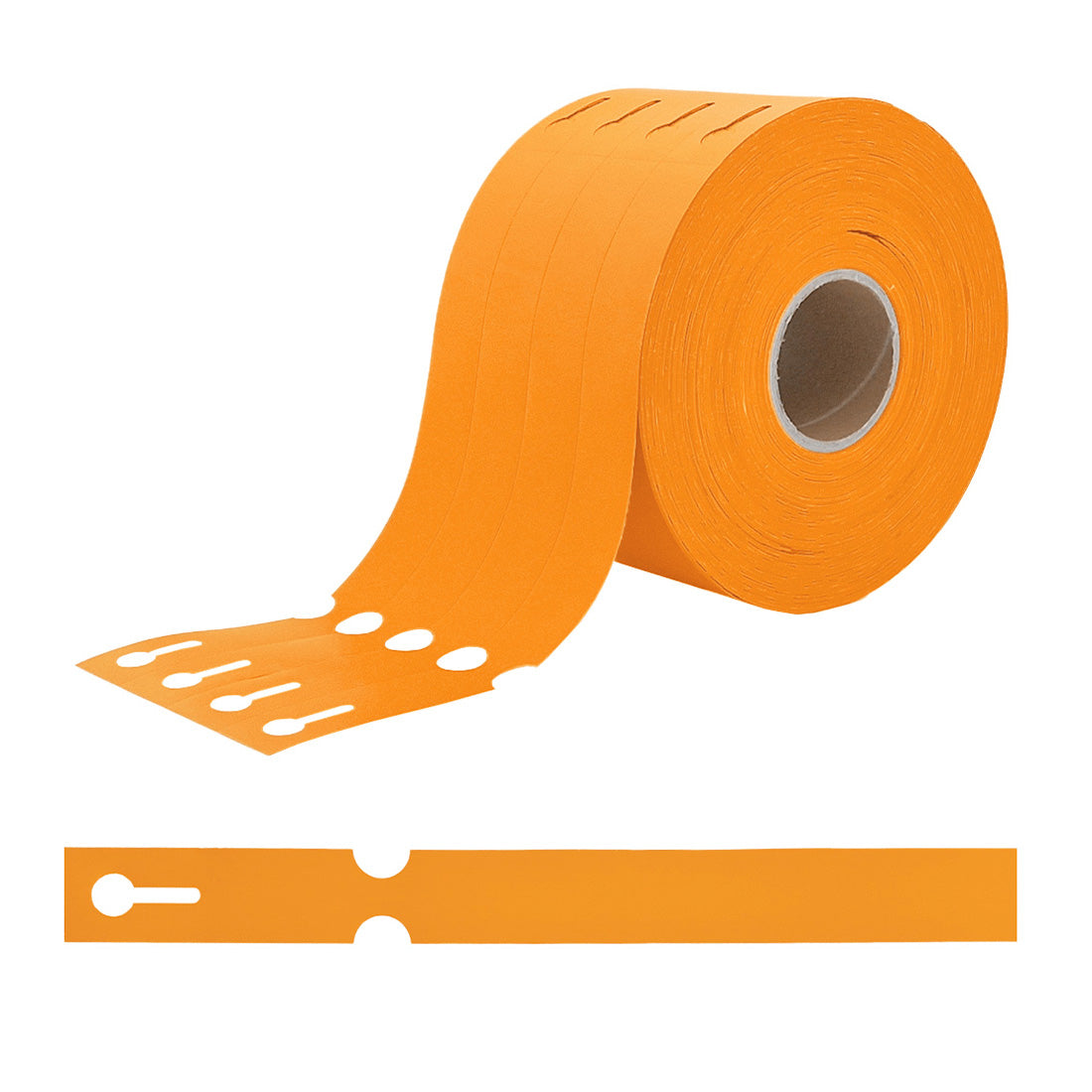 Loop lock labels 250x25mm HDPE, Orange