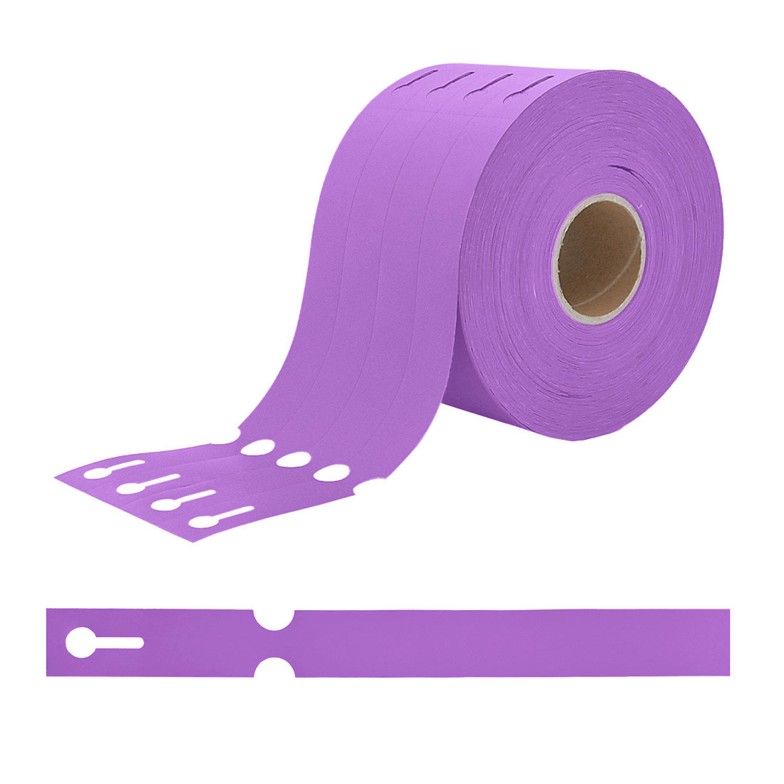 Loop lock labels 250x25mm HDPE, Purple
