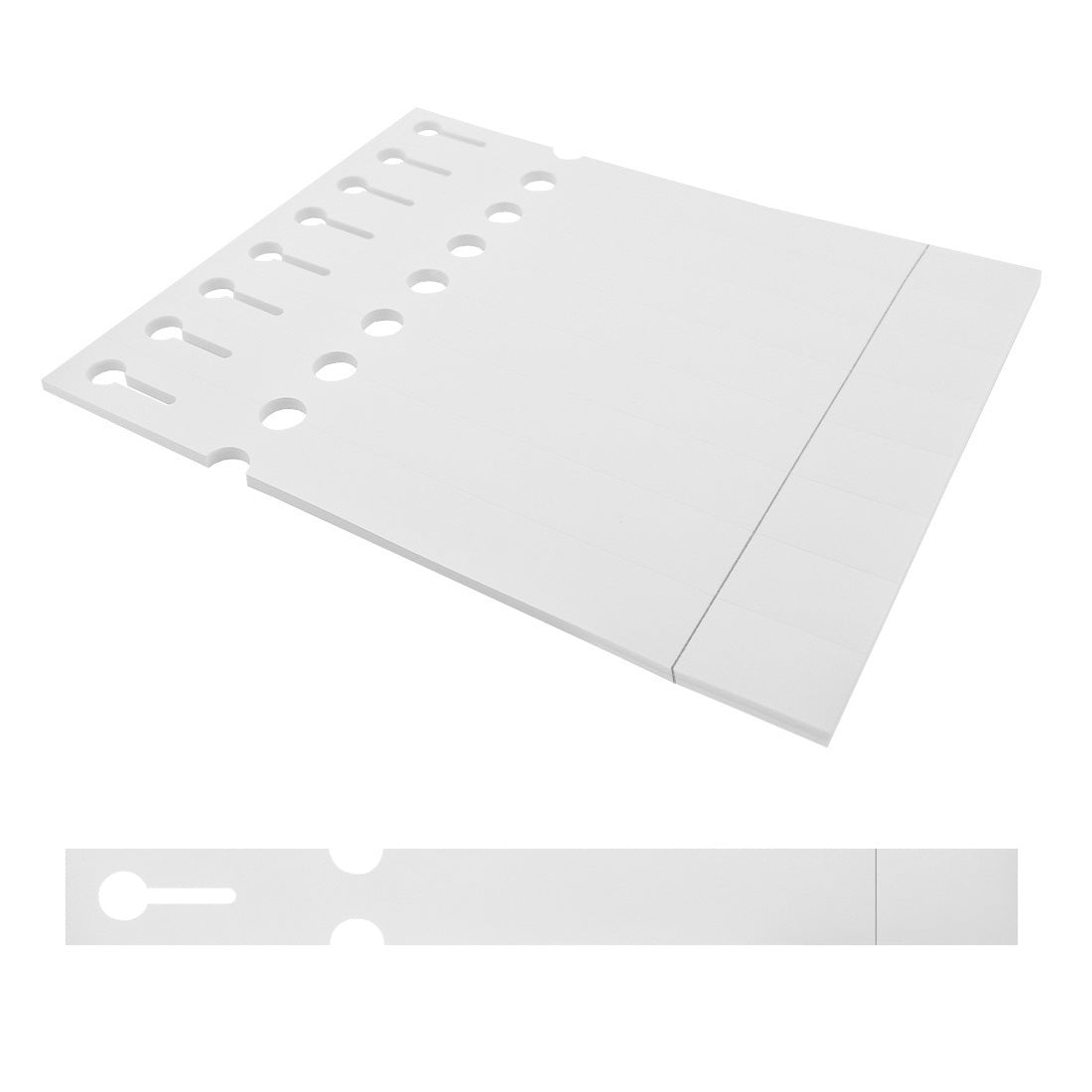 Sleufetiketten 250x25mm PET
