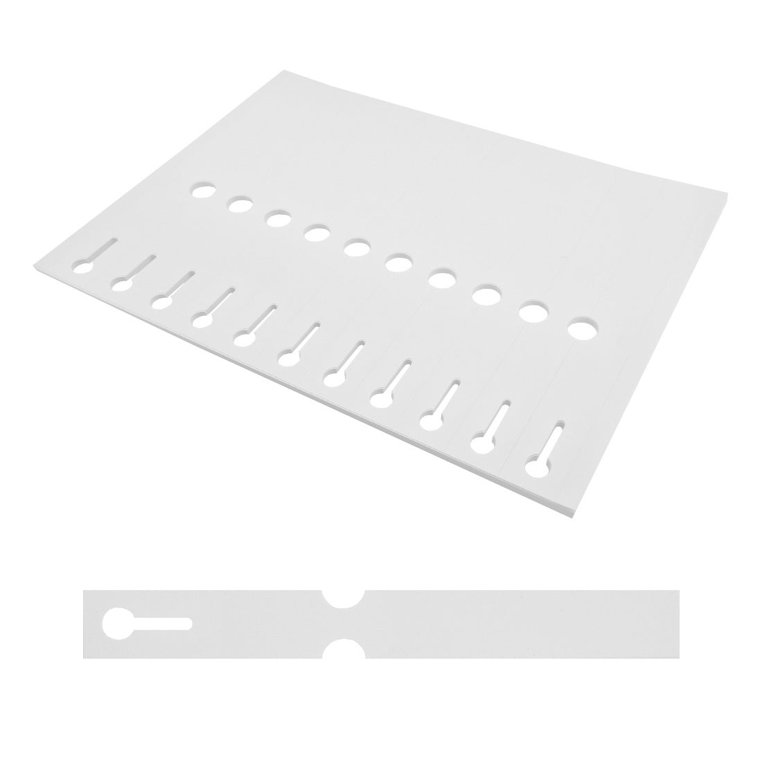 Sleufetiketten 210x25mm PET
