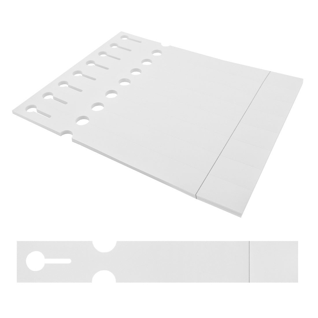 Sleufetiketten 250x38mm PET