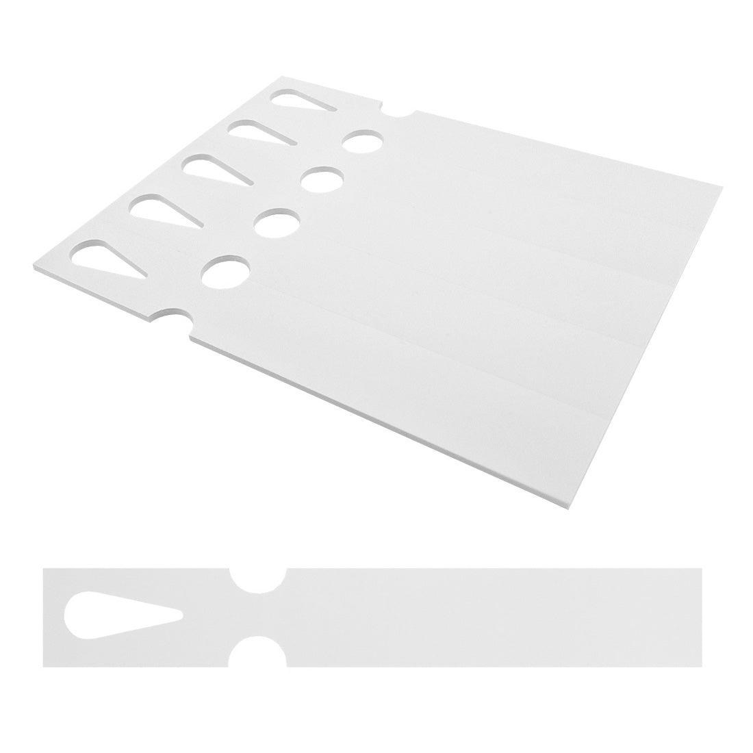 Sleufetiketten 250x38mm PET