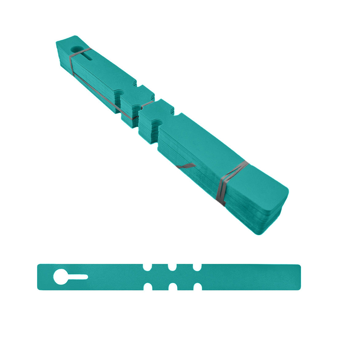 Sleufetiketten 210x20mm PVC, Groen