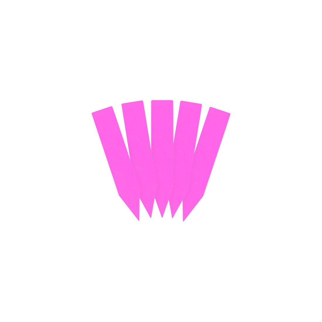 Steeketiketten 10x50mm 470µ PVC, Roze