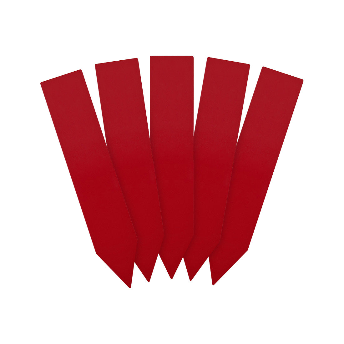 Steeketiketten 20x100mm 400µ PVC, Rood