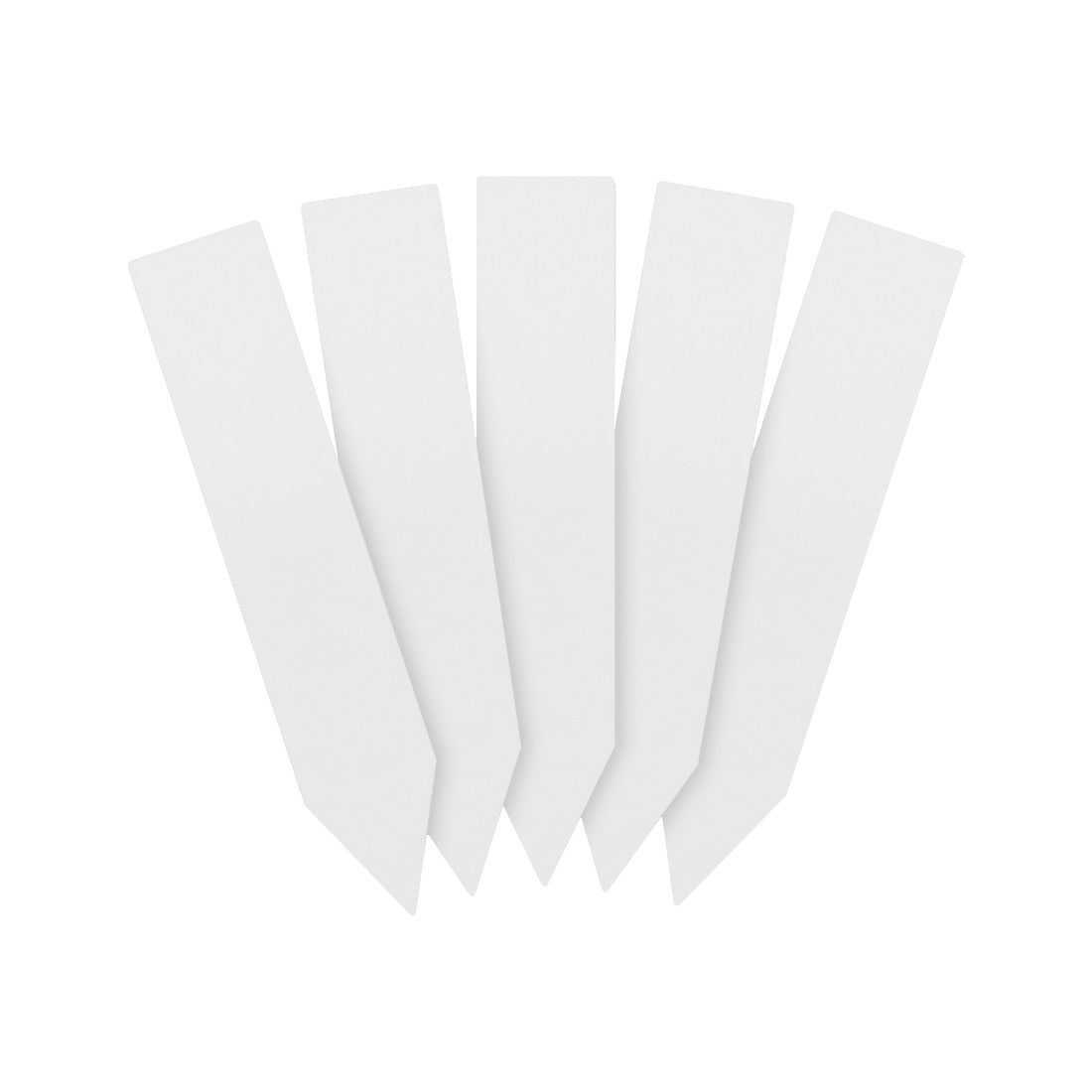 Steeketiketten 20x100mm 400µ PVC, Wit