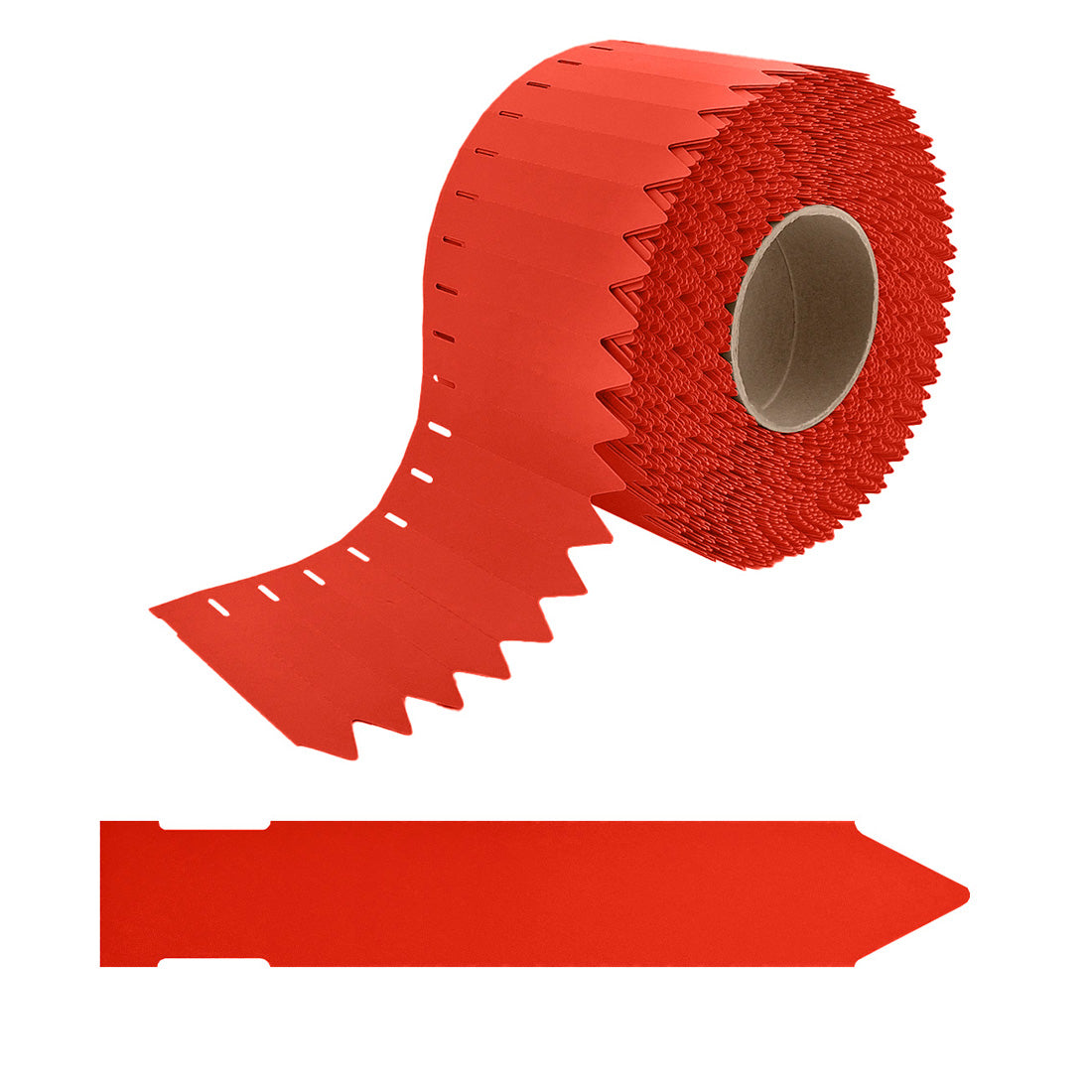 Steeketiketten 17x100mm 350µ PVC, Rood