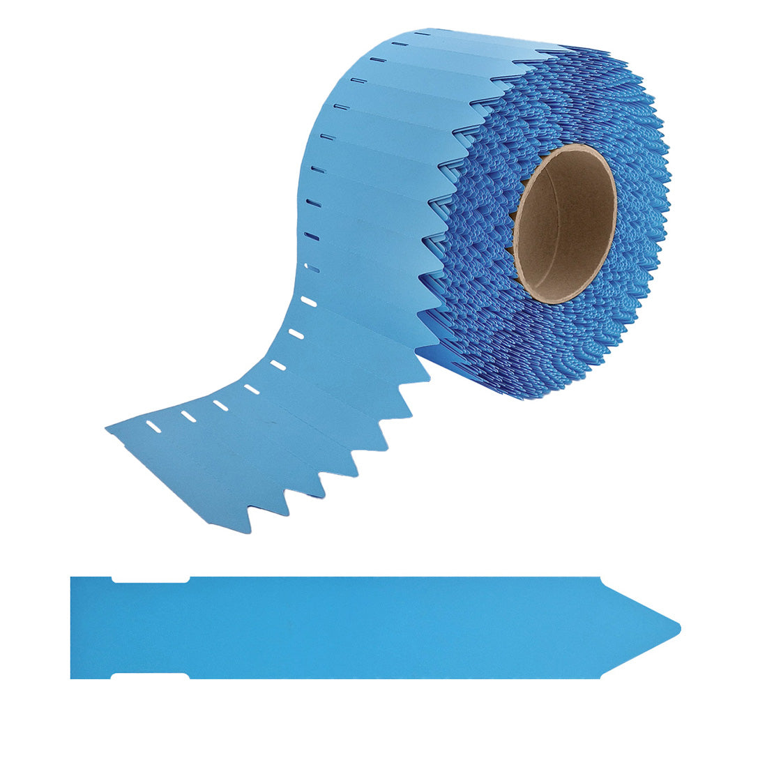 Steeketiketten 17x100mm 350µ PVC, Blauw