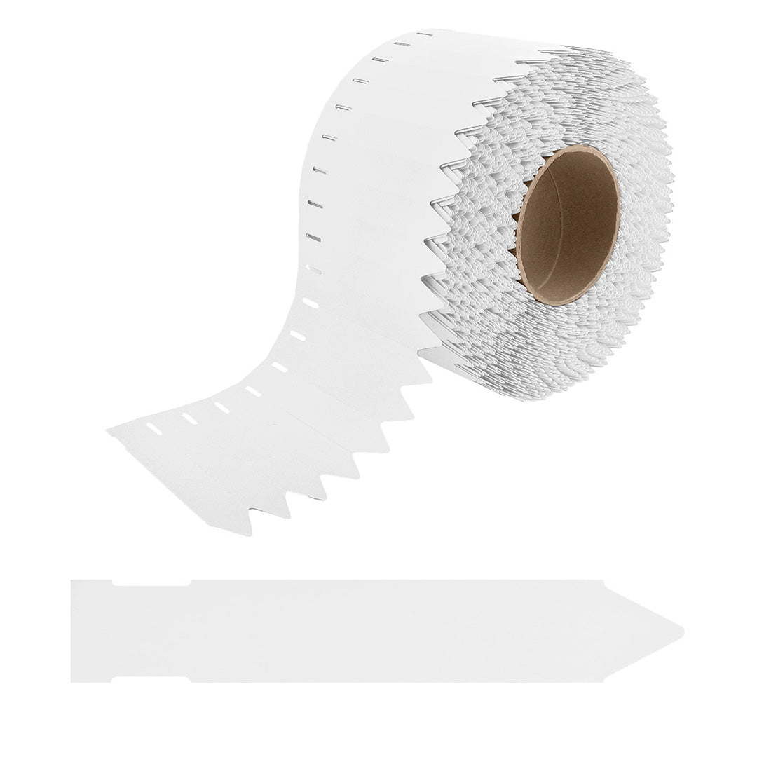 Steeketiketten 17x100mm 350µ PVC, Wit