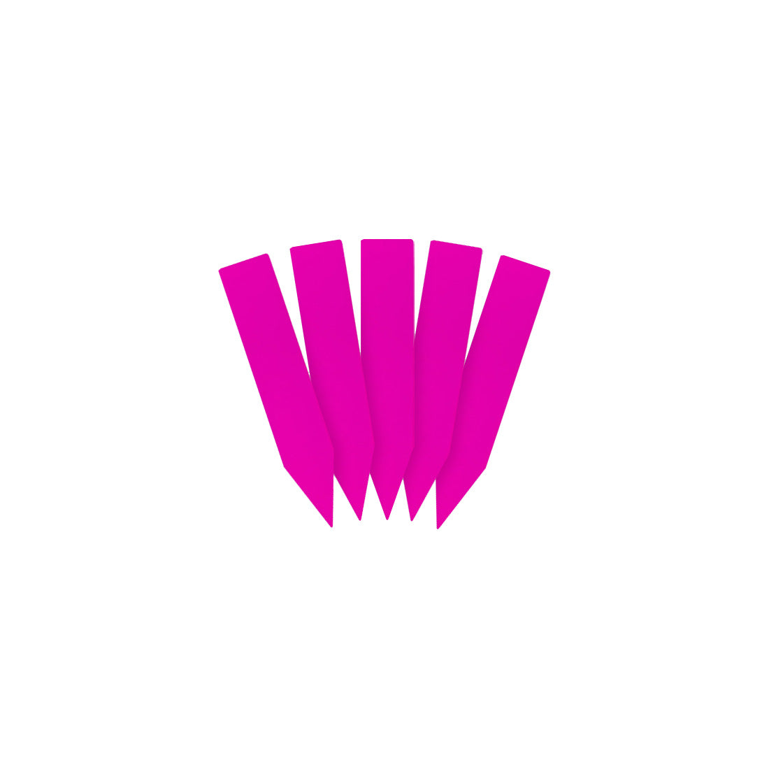 Steeketiketten 10x50mm 1000µ PVC, Roze