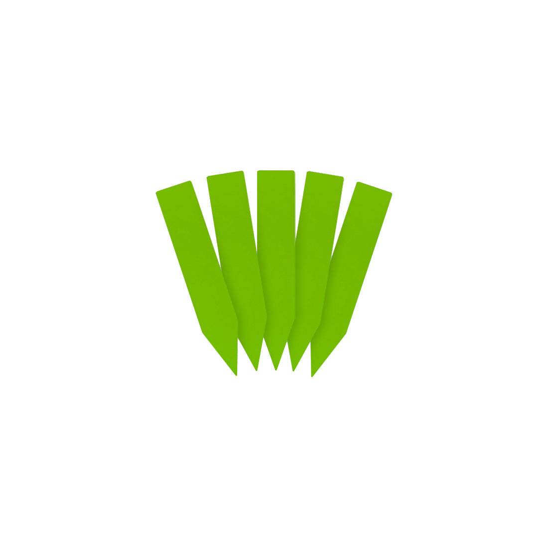 Steeketiketten 10x50mm 1000µ PVC, Groen