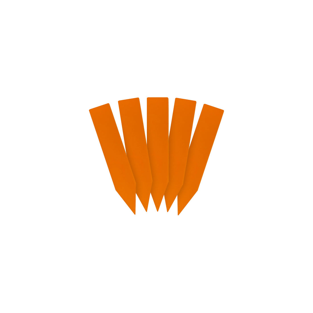 Steeketiketten 10x50mm 1000µ PVC, Oranje