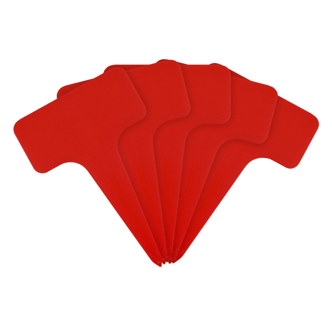 Steeketiketten 60x96mm 1000µ PVC Rood