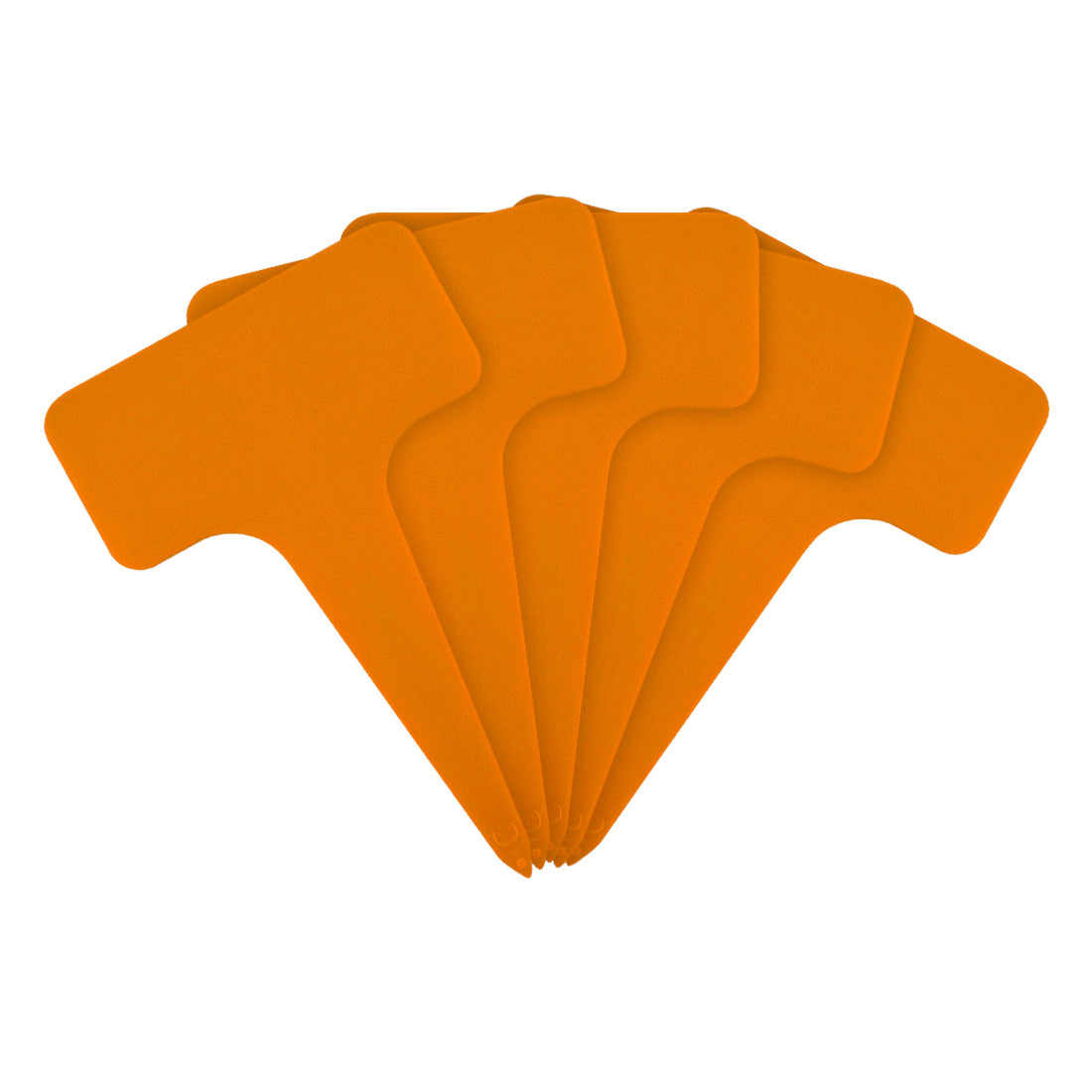 Steeketiketten 60x96mm 1000µ PVC, Oranje