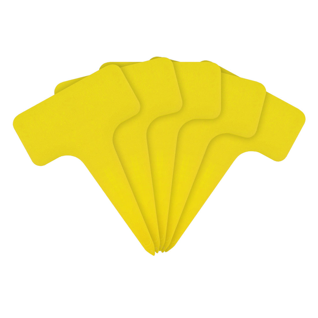 Steeketiketten 60x96mm 1000µ PVC, Geel