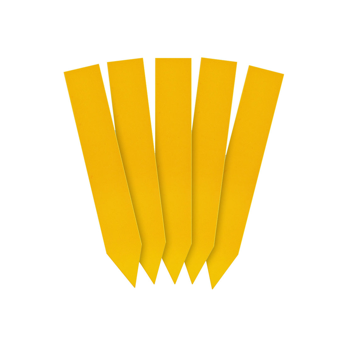 Steeketiketten 16x100mm 350µ PVC, Geel