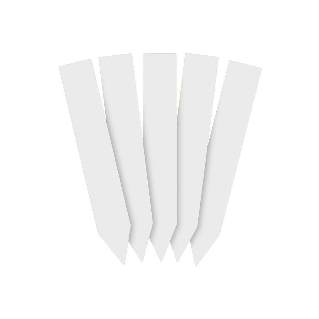 Steeketiketten 16x100mm 350µ PVC Wit