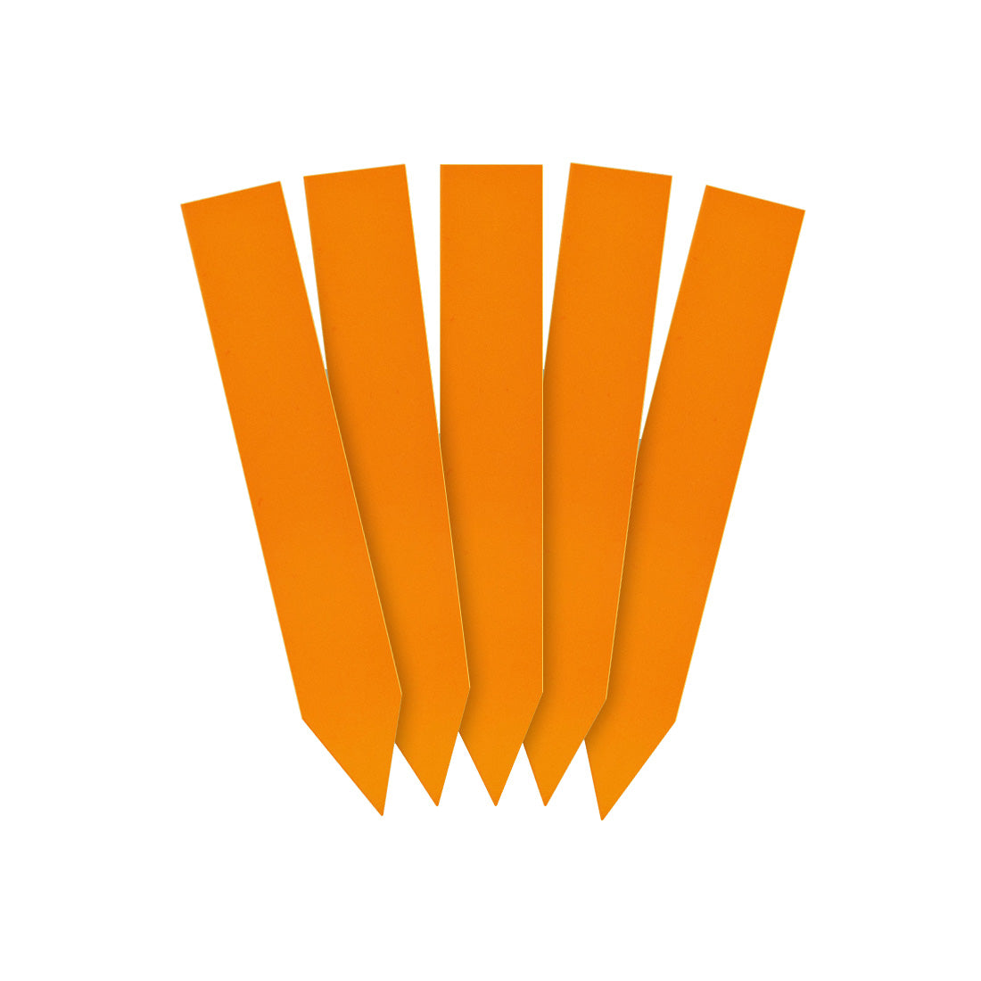 Steeketiketten 16x100mm 350µ PVC Oranje