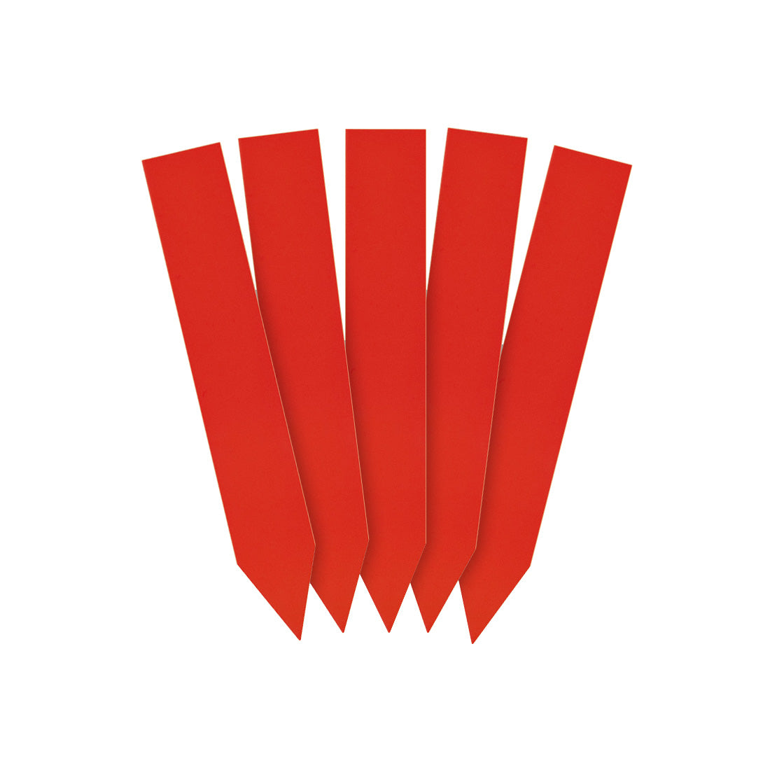 Steeketiketten 16x100mm 350µ PVC, Rood