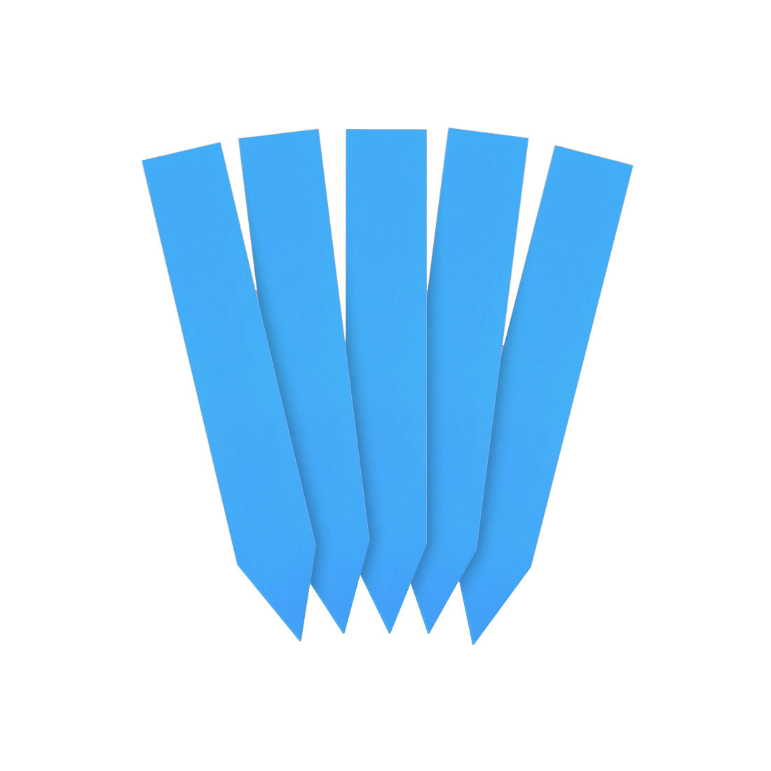 Steeketiketten 16x100mm 350µ PVC, Blauw