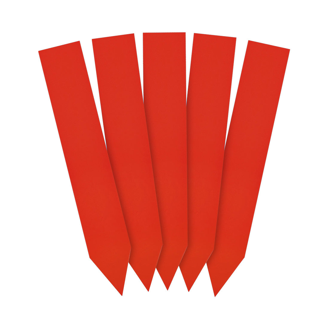 Steeketiketten 20x120mm 350µ PVC, Rood