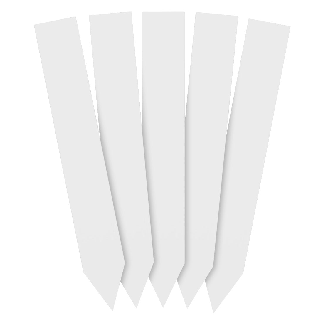 Steeketiketten 20x140mm 350µ PVC, Wit