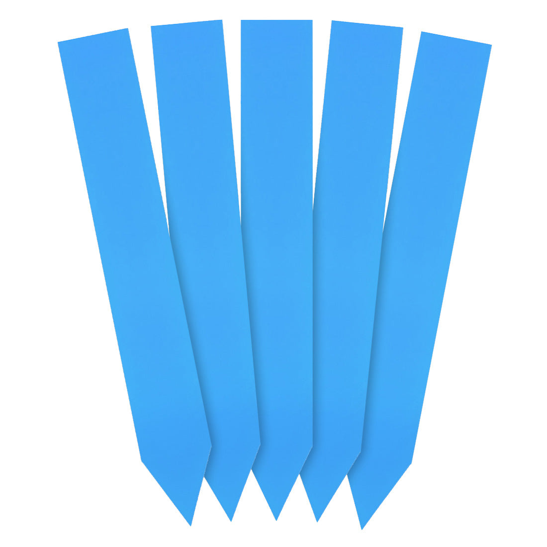 Steeketiketten 20x140mm 350µ PVC, Blauw