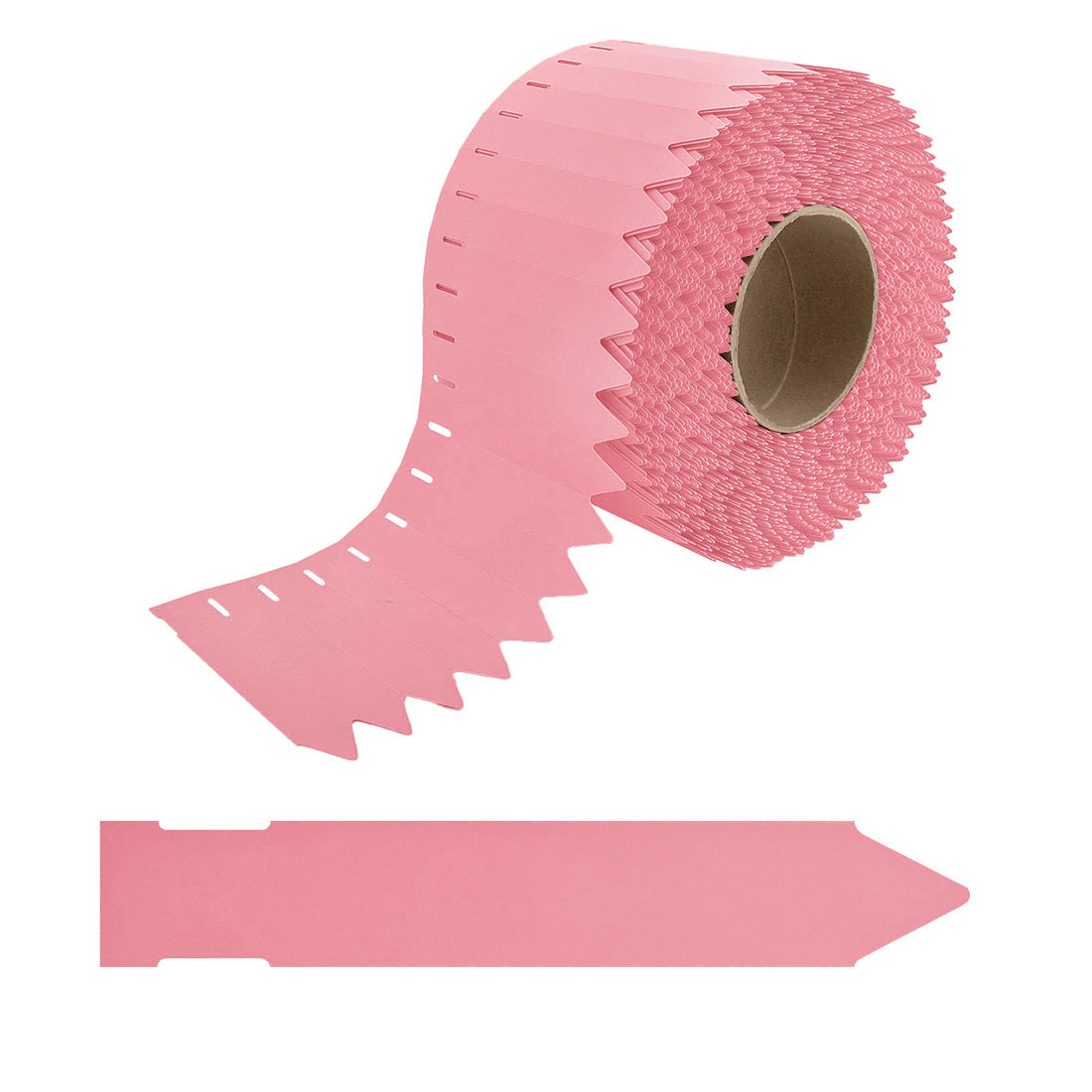 Steeketiketten 25x120mm 350µ PVC Roze