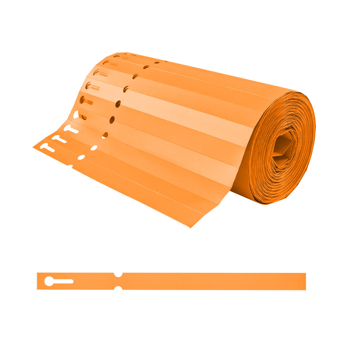 Loop lock labels 200x13mm PVC, Orange