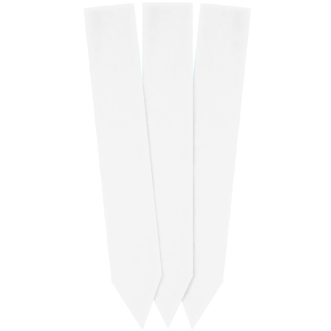 Steeketiketten 30x200mm 350µ PVC Wit