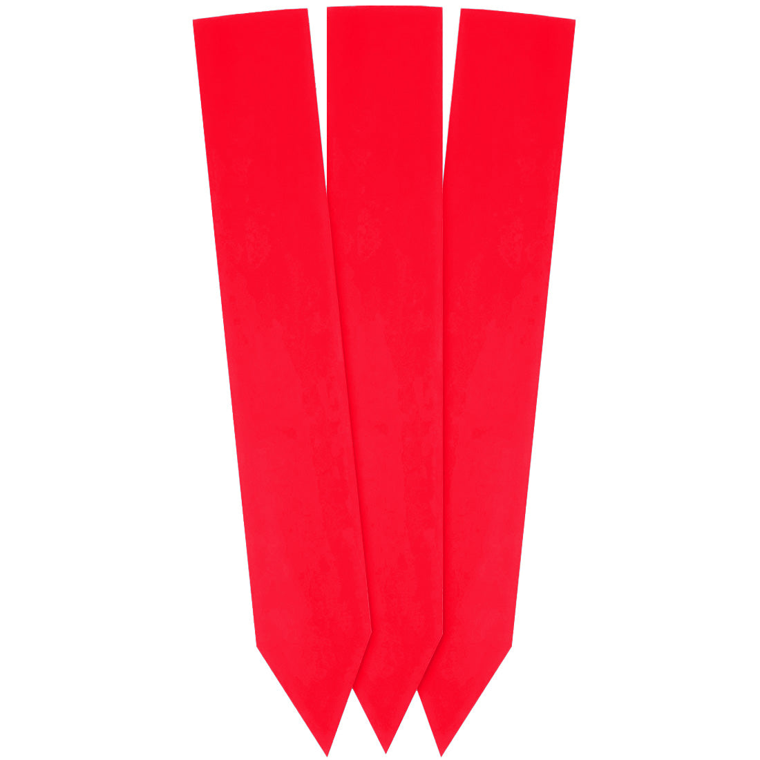 Steeketiketten 30x200mm 350µ PVC Rood