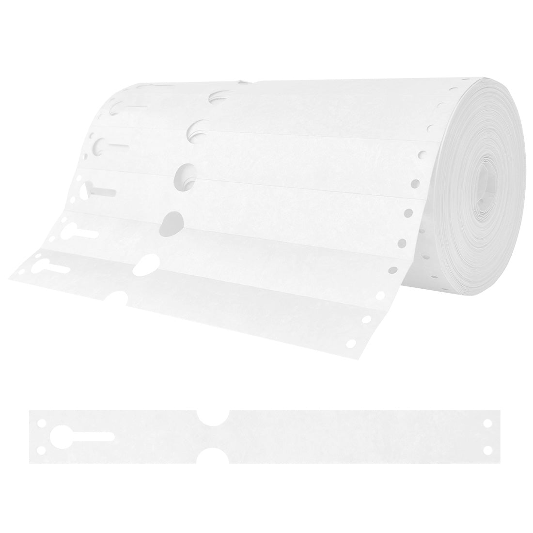 Sleufetiketten 220x25,4mm Tyvek Wit