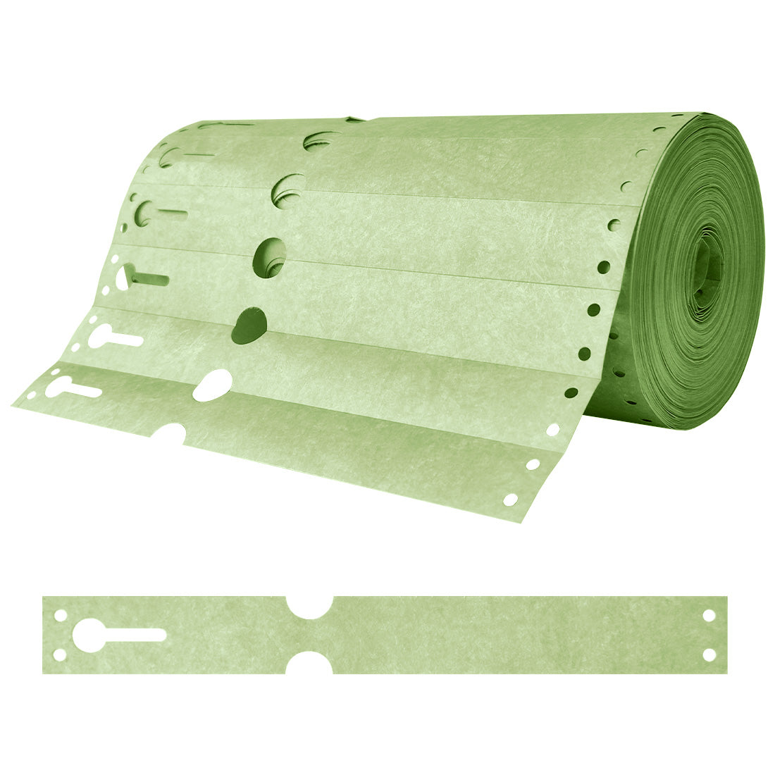 Sleufetiketten 220x25,4mm Tyvek, Groen